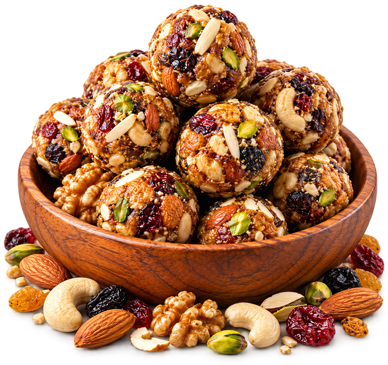 Chocolate nut and fruit sweets